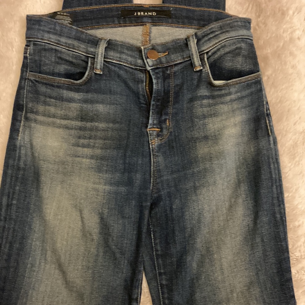 J Brand Cropped Zip Spirited Skinny Jeans Size 26